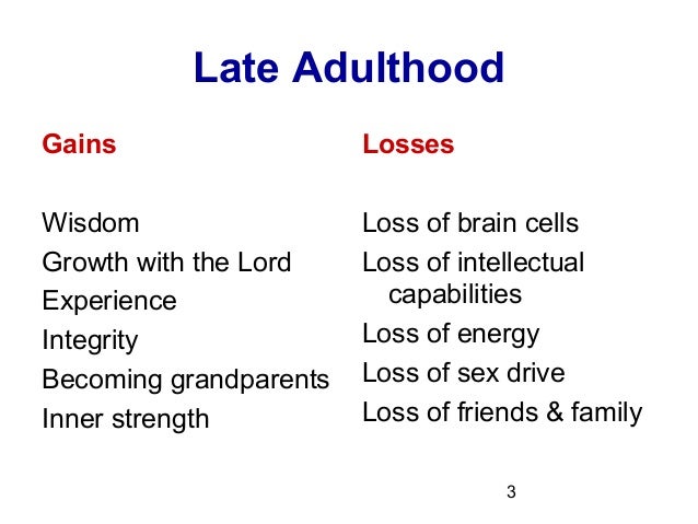 emotional changes in late adulthood social development in adulthood